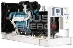 Дизельный генератор Hertz HG 750 DM с АВР Открытая на раме Doosan DP222LB trustenergo.ru