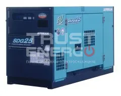 Дизельный генератор Airman SDG25AS В кожухе Isuzu 4LE1 Дизельный генератор Airman SDG25AS В кожухе Isuzu 4LE1