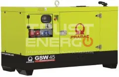 Дизельный генератор Pramac GSW 45 P В кожухе